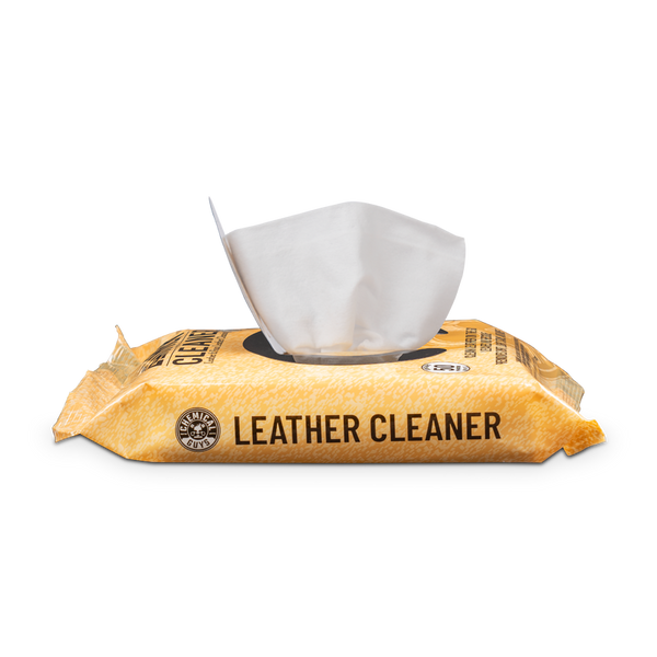 LEATHER CLEANER CAR CLEANING WIPES FOR LEATHER, VINYL, AND FAUX LEATHER (50 WIPES)