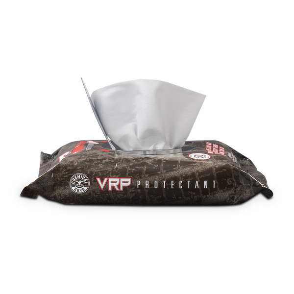 VRP PROTECTANT CAR WIPES FOR VINYL, RUBBER, AND PLASTIC (50 WIPES)