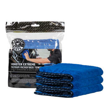 Monster Extreme Thickness Towel, Blue 3 pack