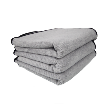 Ultra Plush Microfiber Detailing Towel, Grey 3 pack