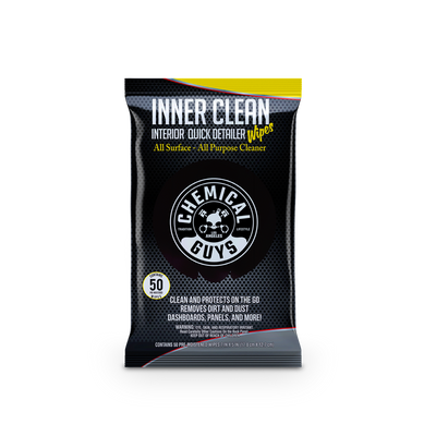 INNERCLEAN INTERIOR QUICK DETAILER & PROTECTANT CAR WIPES (50wipes)