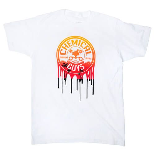 WHITE SUNSET CRUISIN' T-SHIRT, SIZE: L