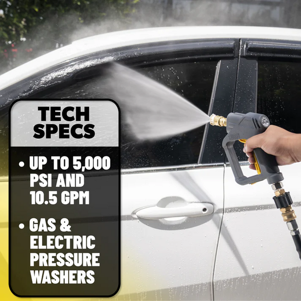 ПІСТОЛЕТ ДЛЯ МИЙКИ ВИСОКОГО ТИСКУ TORQ SNUBBY PRESSURE WASHER GUN - FOAM CANNON ATTACHMENT NEW