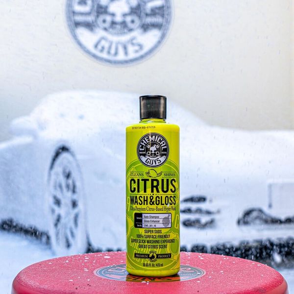АВТОШАМПУНЬ CITRUS WASH AND GLOSS CONCENTRATED ULTRA PREMIUM HYPER WASH AND GLOSS - 473мл