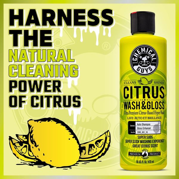 CITRUS WASH AND GLOSS CONCENTRATED ULTRA PREMIUM HYPER WASH AND GLOSS - 3785ml